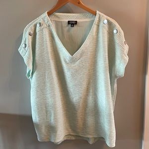 Jones New York sea foam XL blouse